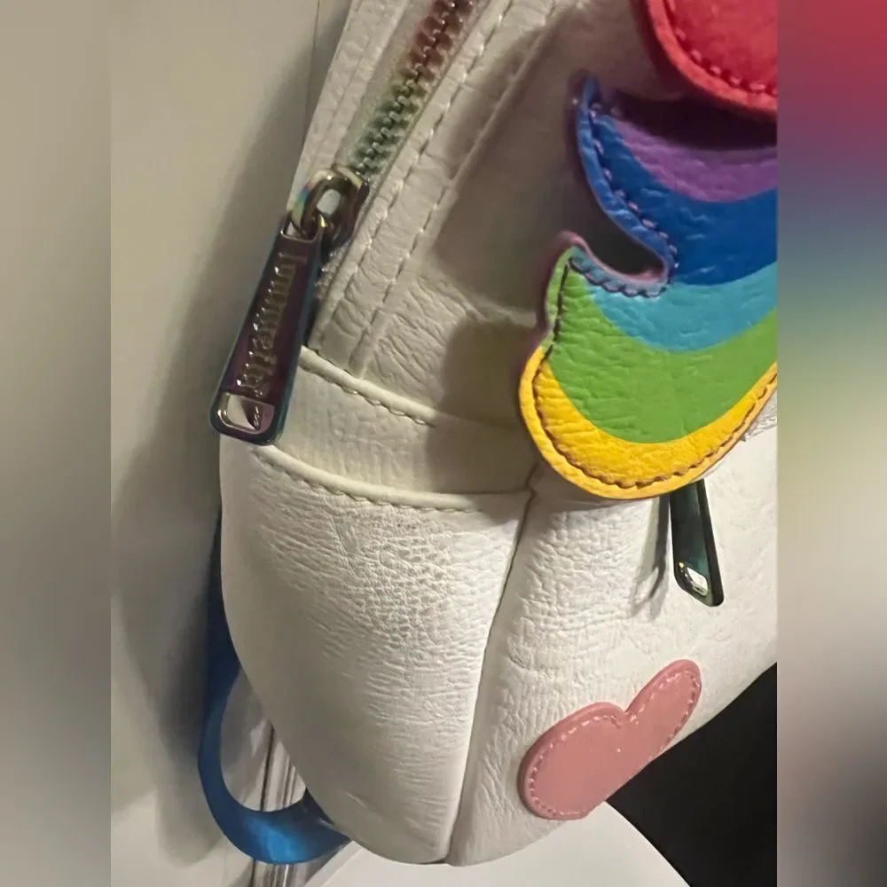 Disney Rainbow Unicorn Inside Out Loungefly Mini Backpack